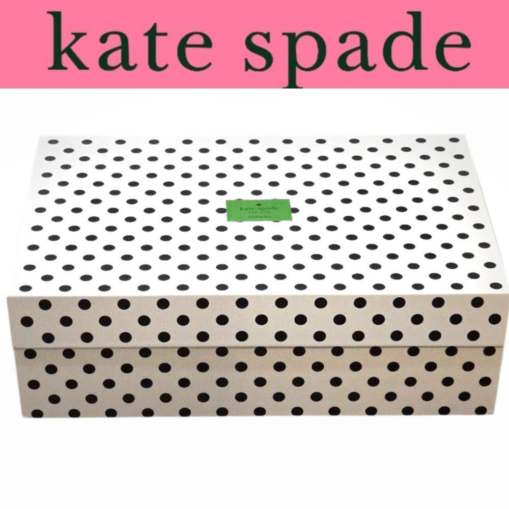 Kate Spade New York‎ Polka Dot Decorative Storage Nesting Box- White